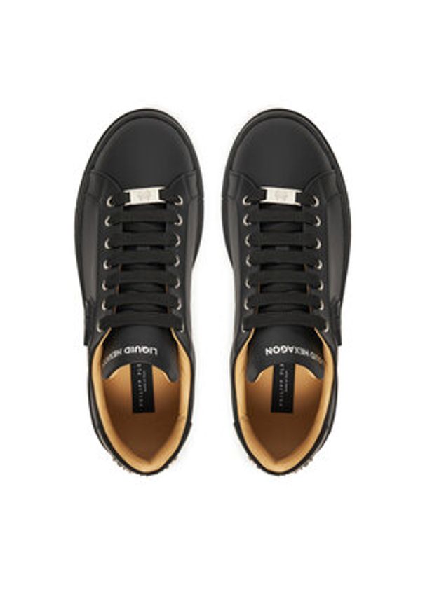 Philipp Plein - PHILIPP PLEIN Sneakersy PAES USC0722 PLE005N020 Czarny. Kolor: czarny. Materiał: skóra