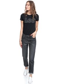 Lee - SPODNIE DAMSKIE LEE MOM STRAIGHT BLACK LAMONT L32IFFJZ 112107548 #10