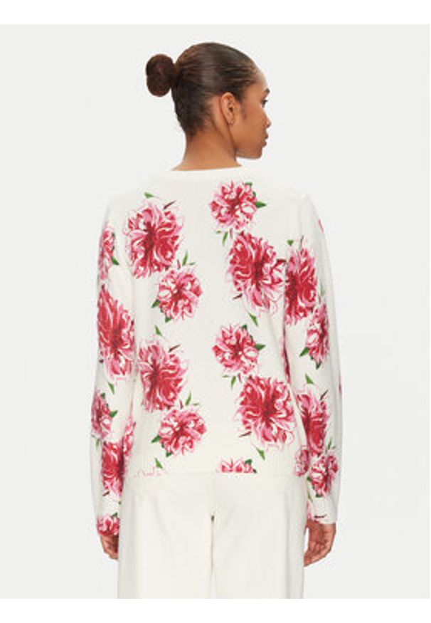 Morgan Sweter 251-MFLOWER Écru Regular Fit. Materiał: syntetyk