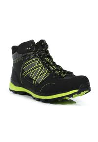 Buty trekkingowe męskie Samaris Mid II Regatta. Kolor: czarny. Materiał: guma, poliester. Sport: turystyka piesza