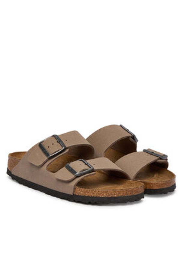Birkenstock Klapki Arizona 1032070 Beżowy. Kolor: beżowy. Materiał: skóra