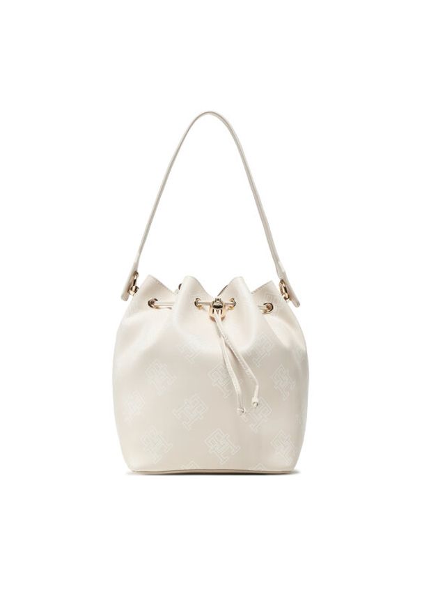 TOMMY HILFIGER - Tommy Hilfiger Torebka AW0AW15541 Beżowy. Kolor: beżowy. Materiał: skórzane