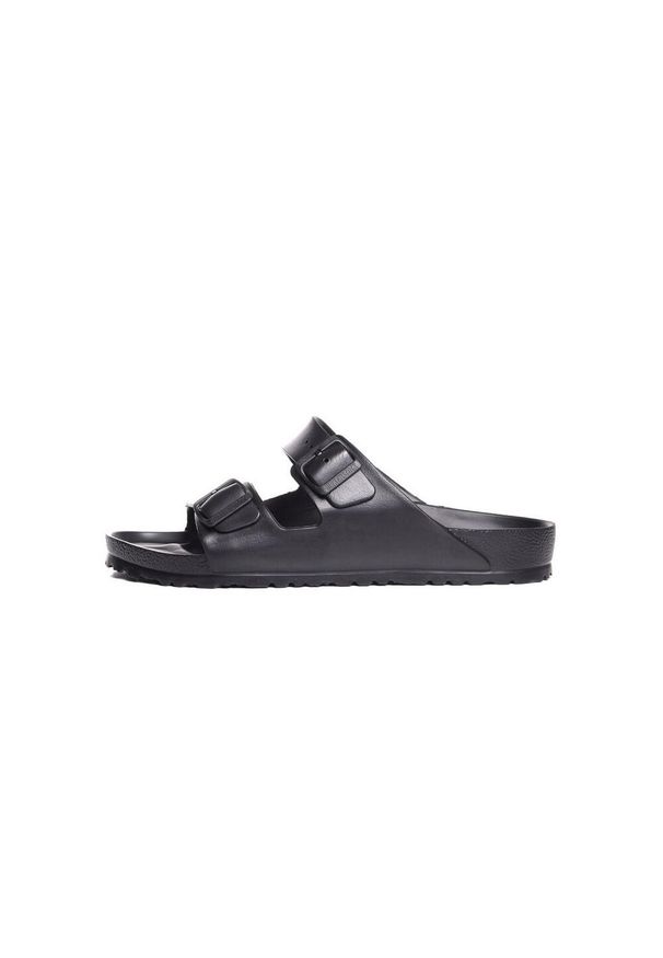 Klapki męskie Birkenstock Arizona. Zapięcie: bez zapięcia. Kolor: czarny. Materiał: materiał, syntetyk. Szerokość cholewki: normalna