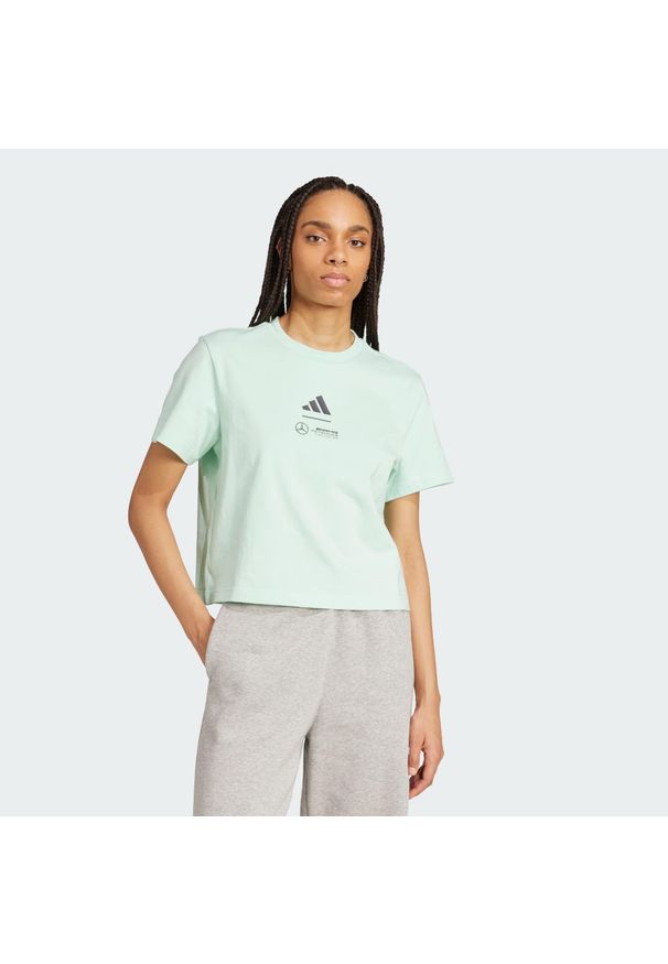 Adidas - Koszulka Mercedes - Amg Petronas Formula One Team Polo. Typ kołnierza: polo. Kolor: fioletowy, wielokolorowy, zielony. Materiał: materiał. Długość: krótkie. Sport: fitness