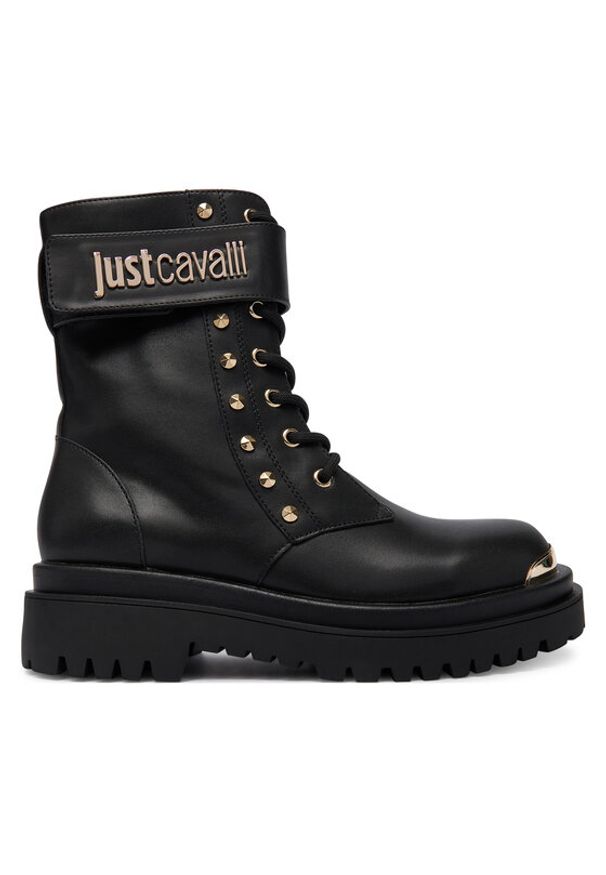 Just Cavalli Trapery 79RA3S93 ZSD53 Czarny. Kolor: czarny. Materiał: skóra