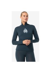 Koszulka z długim rękawem damska SUPER.NATURAL W Gogeanie LS. Kolor: niebieski. Długość rękawa: długi rękaw. Długość: długie #1