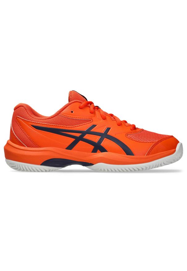 Buty tenisowe dla dzieci Asics Gel-Game Clay. Kolor: wielokolorowy, żółty, czarny, pomarańczowy. Sport: tenis