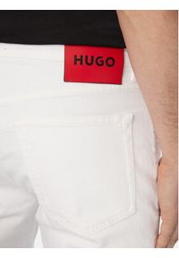HUGO Jeansy Hugo 734 50556044 Biały Extra Slim Fit. Kolor: biały #4