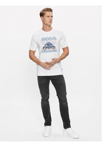 BOSS - Boss T-Shirt Teenter 50503551 Beżowy Regular Fit. Kolor: beżowy. Materiał: bawełna #5