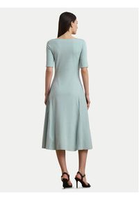 Lauren Ralph Lauren - LAUREN RALPH LAUREN Sukienka codzienna 250863913015 Błękitny Regular Fit. Okazja: na co dzień. Kolor: niebieski. Materiał: bawełna. Typ sukienki: proste. Styl: casual