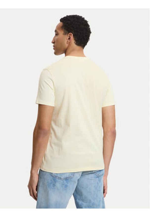 Calvin Klein Jeans T-Shirt Classic Monogram LV04RD254G Écru Regular Fit. Kolor: kremowy. Materiał: bawełna