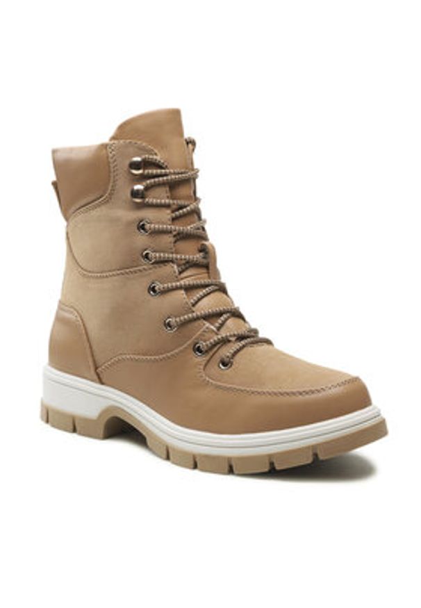 Jenny Fairy Trapery WS5671-01 Brązowy. Kolor: brązowy. Materiał: skóra