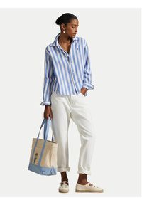 Polo Ralph Lauren Koszula 211935130008 Niebieski Relaxed Fit. Typ kołnierza: polo. Kolor: niebieski. Materiał: len #3