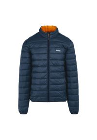 Regatta - Męska Ocieplana Kurtka Marizion. Kolor: niebieski, wielokolorowy, brązowy. Materiał: puch. Sport: turystyka piesza #1