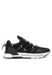 Versace Jeans Couture Sneakersy 79YA3SA6 ZS915 Czarny. Kolor: czarny. Materiał: materiał