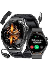 Zegarek SMARTWATCH Rubicon RNCE88 czarny / trzy paski. Rodzaj zegarka: smartwatch. Kolor: czarny