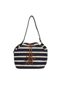 TOMMY HILFIGER - Tommy Hilfiger Torebka Th Elev Summer Bucket Stripe AW0AW18401 Granatowy. Kolor: niebieski #1