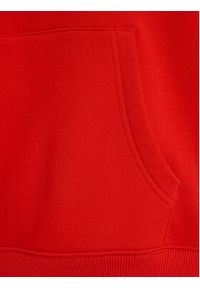 Tommy Jeans Bluza Logo Drawcord DW0DW17794 Czerwony Boxy Fit. Kolor: czerwony. Materiał: bawełna
