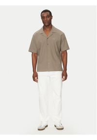 BOSS Koszula 50536745 Beżowy Relaxed Fit. Kolor: beżowy. Materiał: bawełna #5