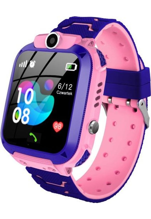 Smartwatch GoGPS K16S Różowy (K16SPK). Rodzaj zegarka: smartwatch. Kolor: różowy
