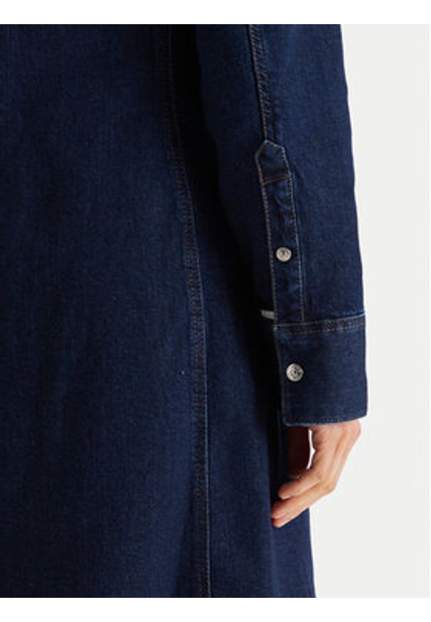 Calvin Klein Jeans Sukienka jeansowa LV047E790G Granatowy. Kolor: niebieski. Materiał: bawełna