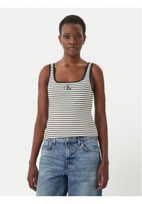 Calvin Klein Jeans Top LV047F832G Czarny Slim Fit. Kolor: czarny. Materiał: bawełna #1