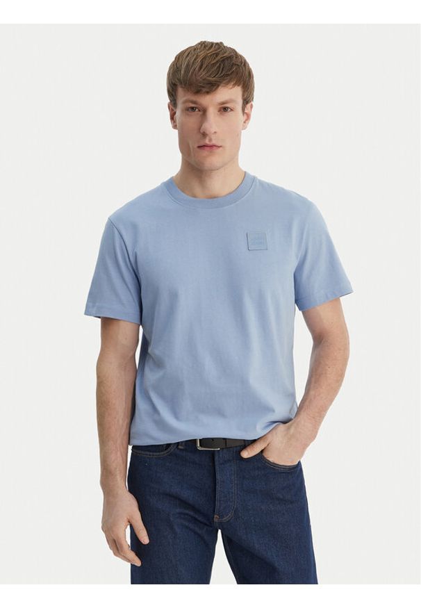 JOOP! Jeans T-Shirt JJJ-Lei 30101979 Błękitny Regular Fit. Kolor: niebieski. Materiał: bawełna