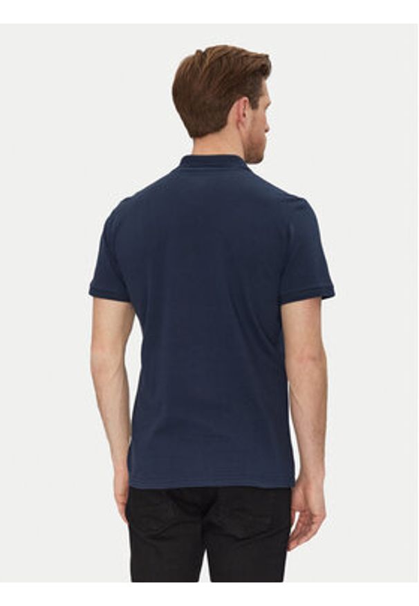Blend Polo 20717857 Granatowy Regular Fit. Typ kołnierza: polo. Kolor: niebieski. Materiał: bawełna