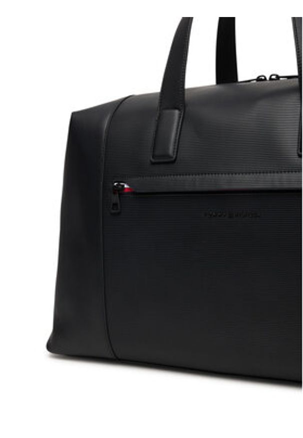 TOMMY HILFIGER - Tommy Hilfiger Torba Th Corp Duffle AM0AM14044 Czarny. Kolor: czarny. Materiał: skóra