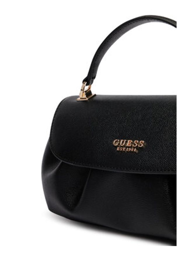 Guess Torebka Amorette HWBG78 98190 Czarny. Kolor: czarny. Materiał: skórzane