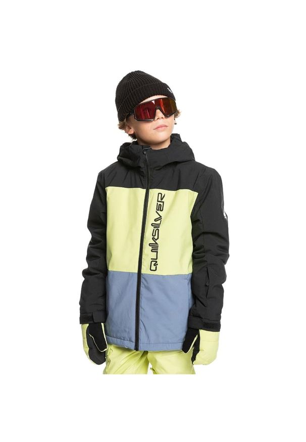 Kurtka narciarska dla dzieci Quiksilver Side Hit. Kolor: czarny. Materiał: poliester. Sezon: zima. Sport: narciarstwo