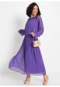 Długa sukienka bonprix fioletowy. Kolor: fioletowy. Długość: maxi #3