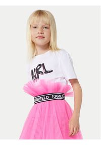 Karl Lagerfeld Kids Spódnica Z30093 S Różowy Regular Fit. Kolor: różowy. Materiał: syntetyk #2