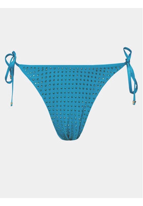 Guess Dół od bikini E4GO06 KC5Z0 Niebieski. Kolor: niebieski. Materiał: syntetyk