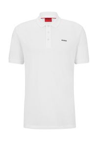 Hugo Polo Donos222 50466182 Biały Regular Fit. Typ kołnierza: polo. Kolor: biały. Materiał: bawełna #4