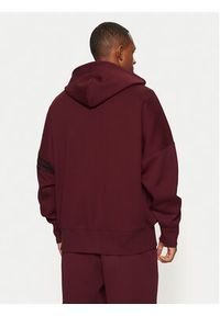 Adidas - adidas Bluza Neuclassics JC9936 Bordowy Oversize. Kolor: czerwony. Materiał: syntetyk, bawełna