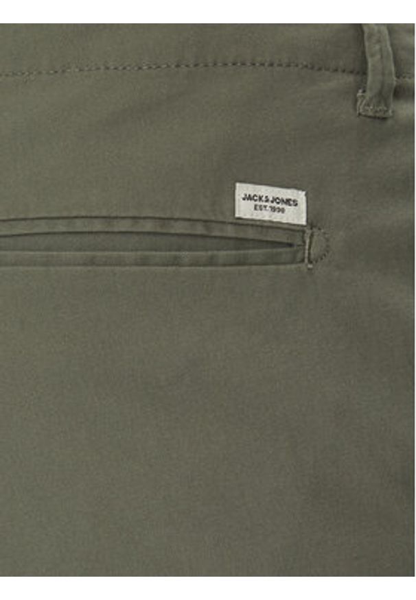 Jack & Jones - Jack&Jones Szorty materiałowe Dave 12182549 Zielony Regular Fit. Kolor: zielony. Materiał: bawełna