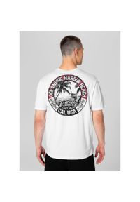 PITBULL - Koszulka bawełniana sportowa t-shirt dla dorosłych Oceanside. Kolor: biały, wielokolorowy, czarny. Materiał: bawełna