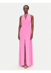 ACCESS FASHION Sukienka wieczorowa 53-3388-145 Różowy Regular Fit. Kolor: różowy. Materiał: syntetyk. Styl: wizytowy