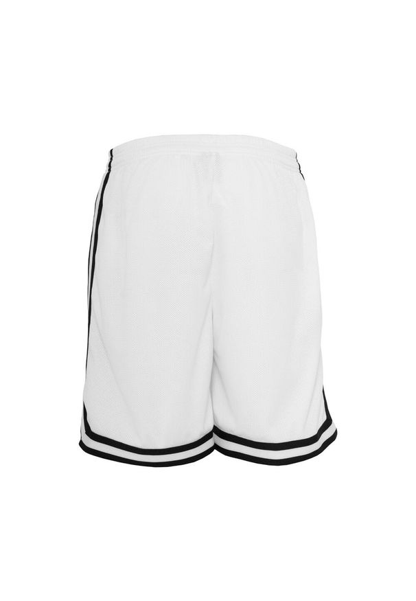 Urban Classics - Szorty Urban Classic Stripe mesh. Kolor: czarny, wielokolorowy, biały. Materiał: mesh. Długość: krótkie. Wzór: paski. Sezon: lato