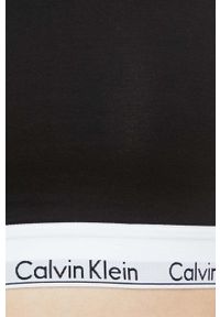 Calvin Klein Underwear top damski kolor czarny. Kolor: czarny. Materiał: dzianina. Długość rękawa: na ramiączkach. Wzór: melanż #3