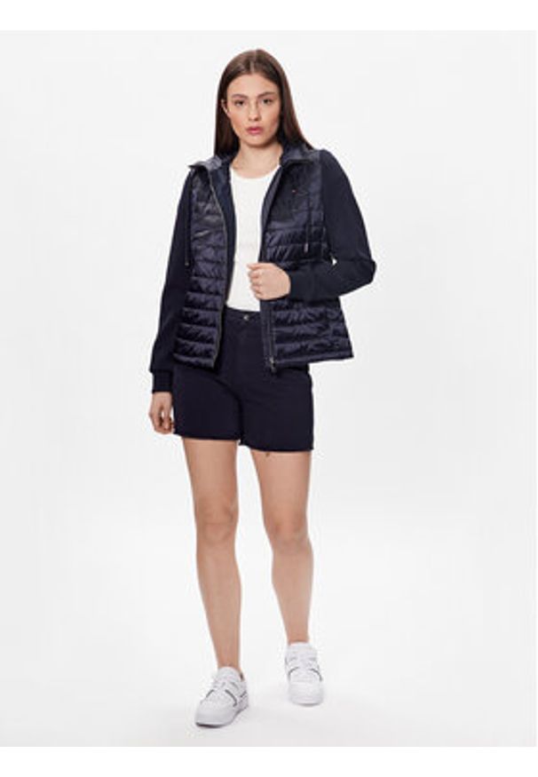 TOMMY HILFIGER - Tommy Hilfiger Kurtka przejściowa WW0WW38072 Granatowy Regular Fit. Kolor: niebieski. Materiał: syntetyk