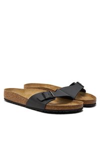 Birkenstock Klapki Madrid 0040791 Czarny. Kolor: czarny. Materiał: skóra