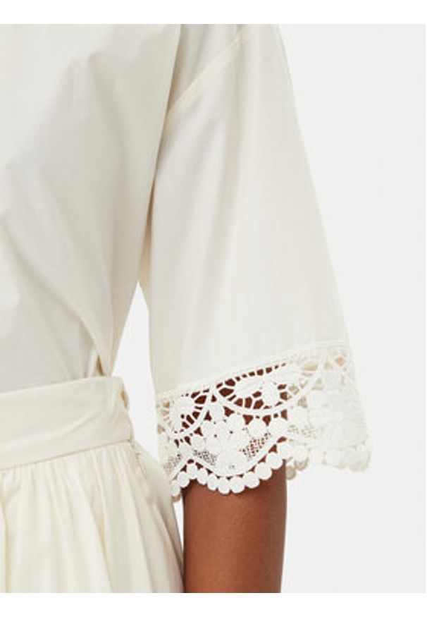 TwinSet - TWINSET Koszula 251TT2093 Écru Loose Fit. Materiał: bawełna