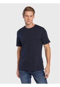 Casual Friday T-Shirt Thor 20504283 Granatowy Regular Fit. Okazja: na co dzień. Kolor: niebieski. Materiał: bawełna. Styl: casual