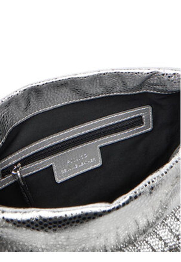 Pinko - PINKO Torebka Mini Clutch+Manico SP Al 25-26 PLTT 105908 A2WD Srebrny. Kolor: srebrny. Materiał: skórzane