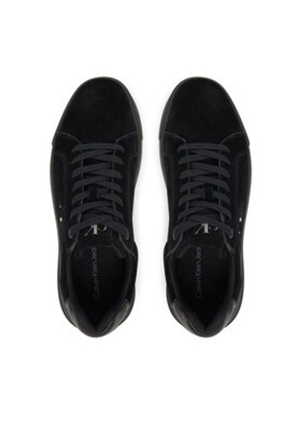 Calvin Klein Jeans Sneakersy Chunky Cupsole Su YM0YM01299 Czarny. Kolor: czarny. Materiał: zamsz, skóra