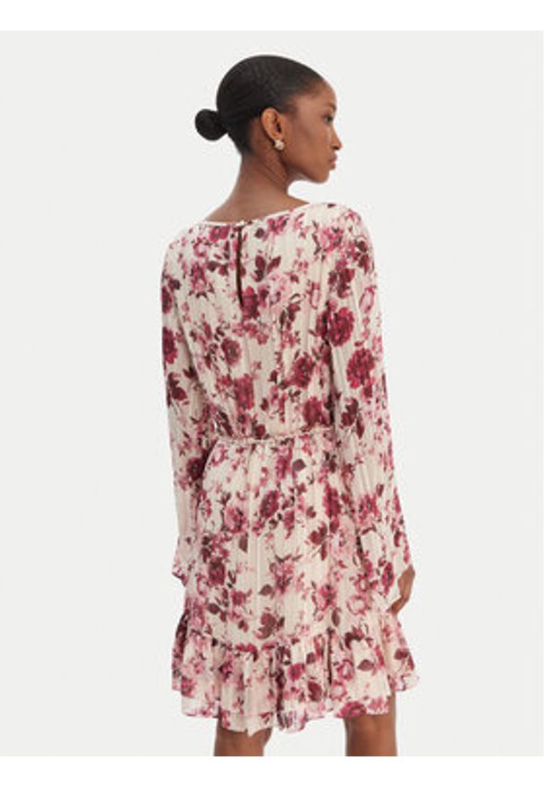 Guess Sukienka codzienna W6RK37 WJ712 Beżowy Regular Fit. Okazja: na co dzień. Kolor: beżowy. Materiał: syntetyk. Typ sukienki: proste. Styl: casual