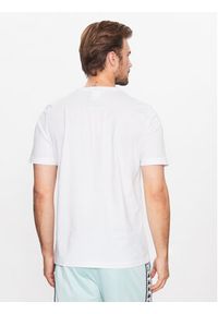 Kappa T-Shirt 313002 Biały Regular Fit. Kolor: biały. Materiał: bawełna #5