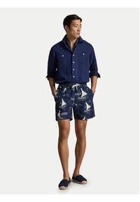 Polo Ralph Lauren Szorty kąpielowe 710B18029001 Granatowy Regular Fit. Kolor: niebieski. Materiał: syntetyk #5